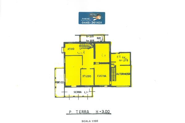 planimetria piano terra - UNIFAM. AUTONOMA THIENE (VI) NORD 